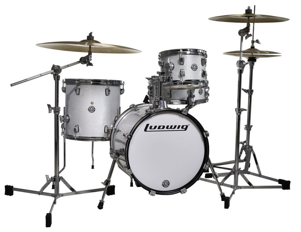 Ludwig Breakbeats White Drum Set With Cymbals