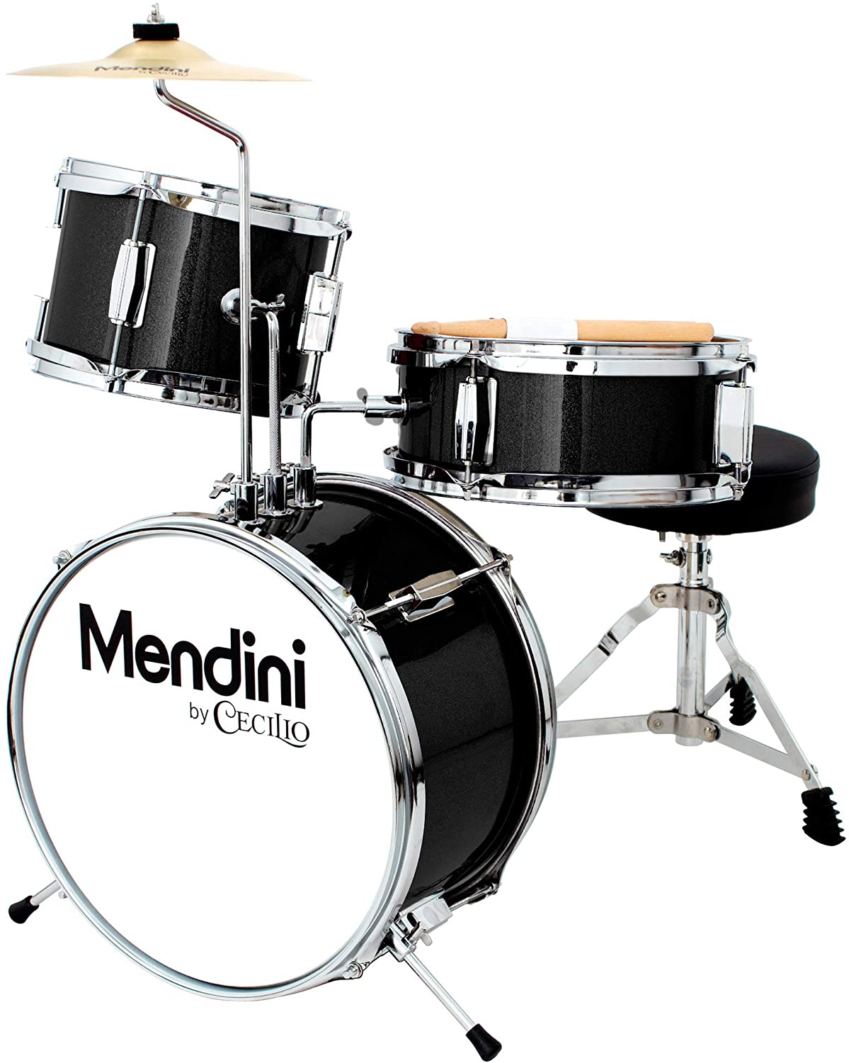 Mendini By Cecilio 13 Inch 3 Piece Kids Junior Drum Set