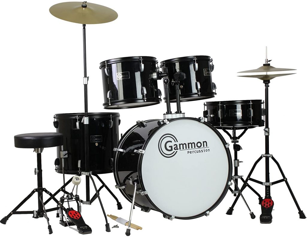 Gammon 5 Piece Adult Drum Set
