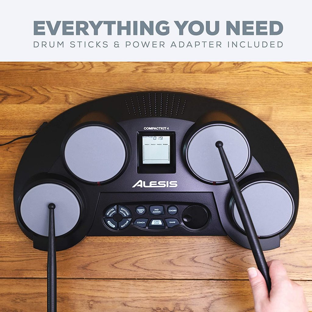 Alesis Alesis CompactKit 4 4-Pad Portable Tabletop Drum Kit 