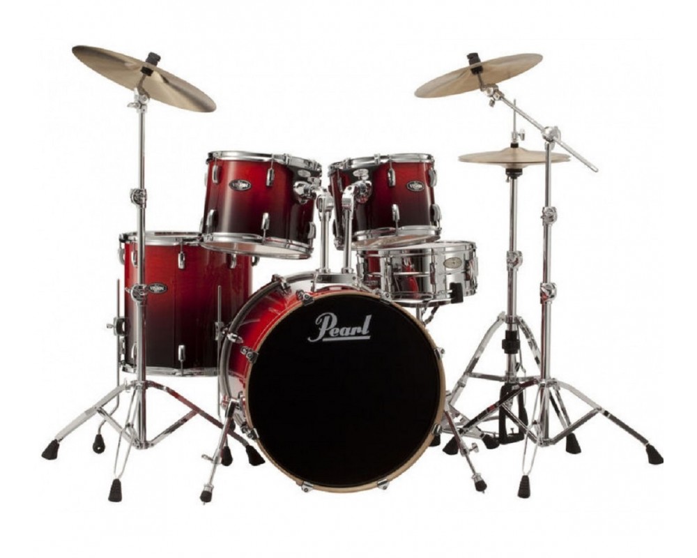 Pearl Vision Drums Red
