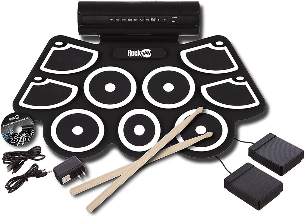 Rockjam Portable Midi Electronic Roll Up Drum Kit