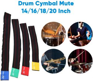 4Pcs Drum Cymbal Mute Circle Ring