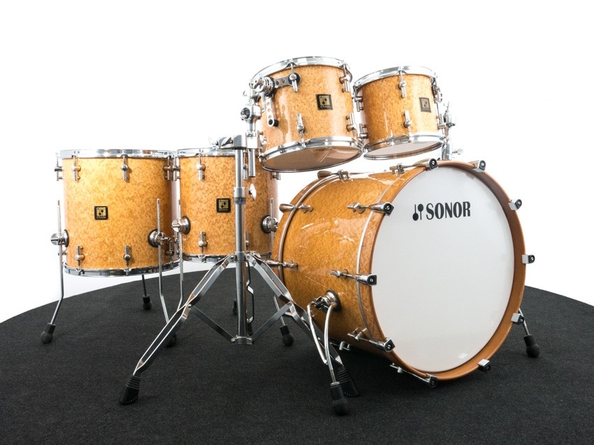 Sonor Delite Series Drum Kit Birds Eye Amber