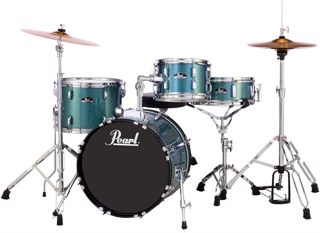 Pearl Drum Set Aqua Blue
