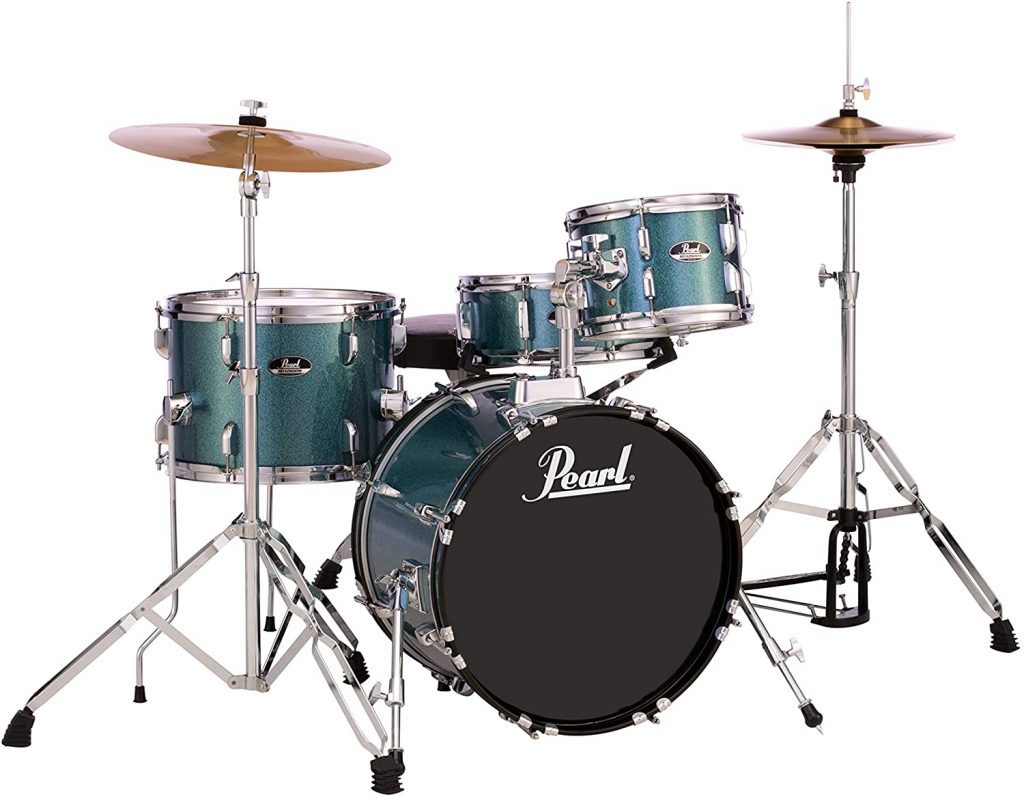 Pearl Drum Set Aqua Blue 2