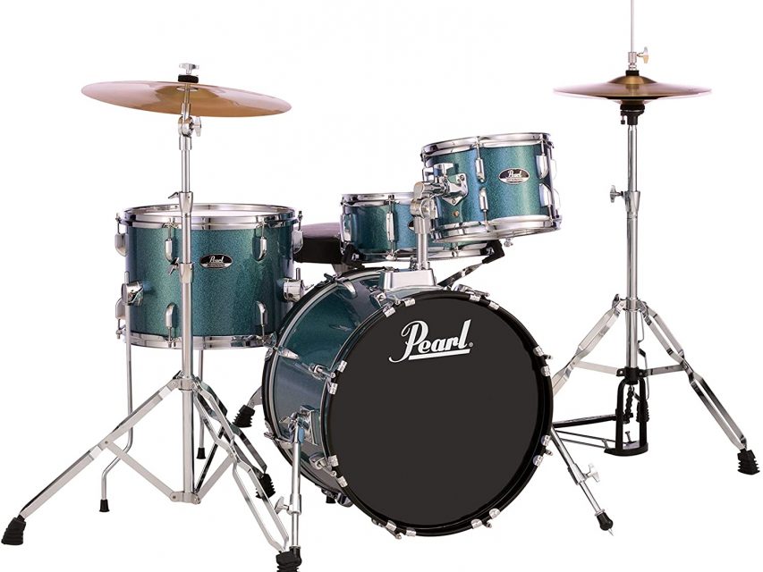 Pearl Drum Set Aqua Blue 2