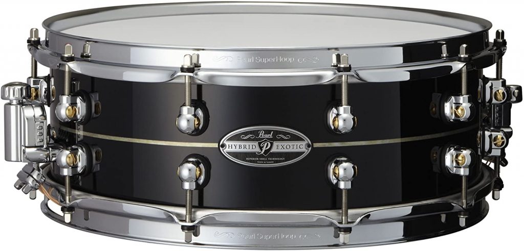 Pearl HEK1450 14 X 5 Inches Hybrid Exotic Snare Drum Kapur With Inner Fiberglass | Zero to Drum Pearl Hek1450 14 X 5 Inches Hybrid Exotic Snare Drum Kapur With Inner Fiberglass