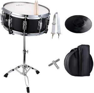 Pair GP Percussion SK22 Complete Student Snare Drum Kit with Vater VSPSB Bamboo Splashstick Multi Rods 