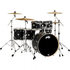 Pdp Concept Maple 6 Piece Shell Pack With Chrome Hardware Carbon Fiber