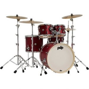 Pdp By Dw Spectrum Series 5 Piece Shell Pack With 22 Inches Bass Drum Cherry Stain