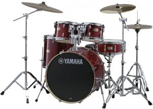 Yamaha Stage Custom Birch 5Pc Drum Shell Pack 22 Kick, Cranberry Red