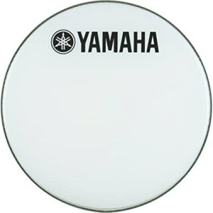 Yamaha Marching Bass Drum Head With Fork Logo White 26 Inches