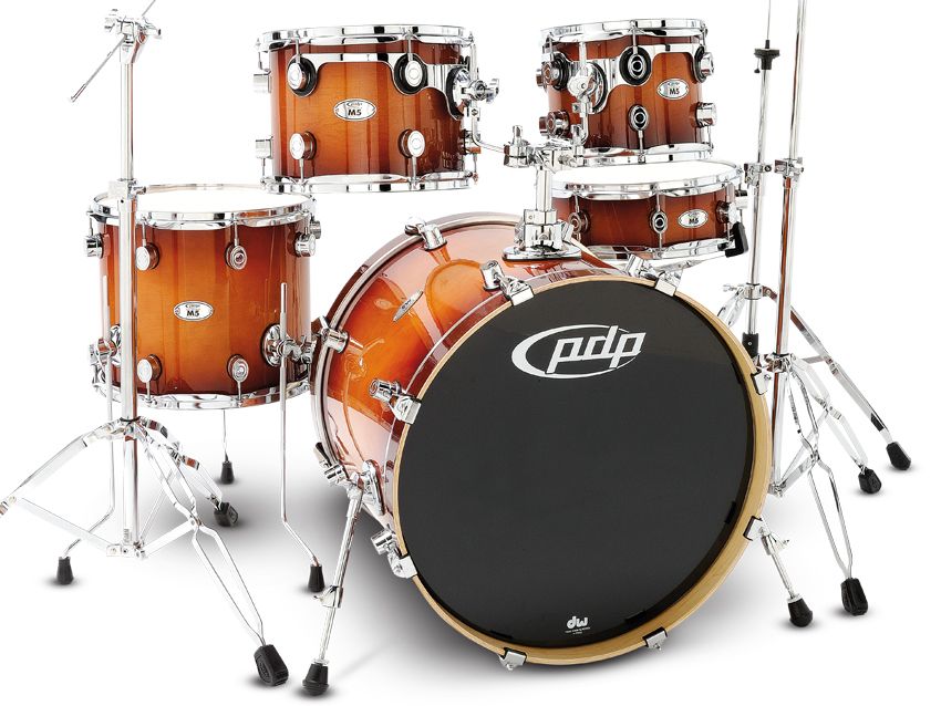 PDP M5 5 Piece Fusion Floor Shell Pack Tobacco Burst | Zero to Drum Pdp M5 5 Piece Fusion Floor Shell Pack Tobacco Burst