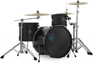 Sjc Custom Drums Pathfinder Series 3 Piece Shell Pack Black Satin