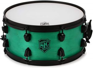 Sjc Custom Drums Pathfinder Series Snare Drum 6.5 Inches X 14 Inches Teal Satin