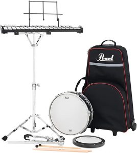 pearl snare drum and xylophone kit