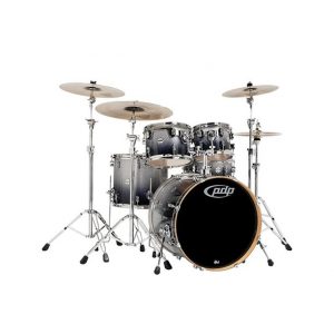 Pdp By Dw 7 Piece Concept Maple Shell Pack With Chrome Hardware Silver To Black Fade