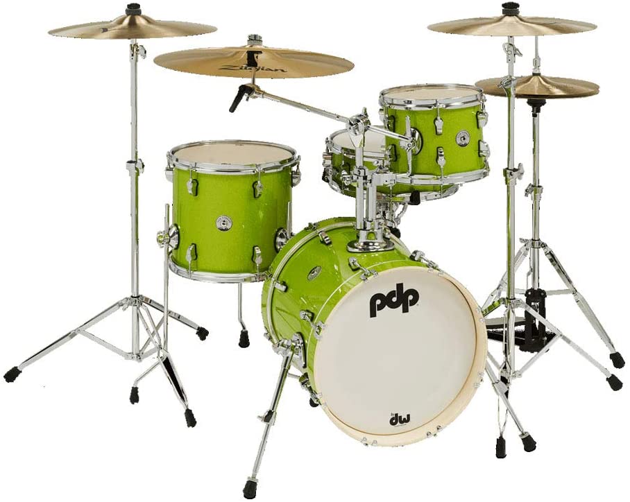 Pdp New Yorker 4 Piece Shell Pack Electric Green Sparkle