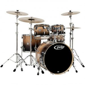 Pdp By Dw Concept Birch 5 Piece Shell Pack Natural To Charcoal Fade
