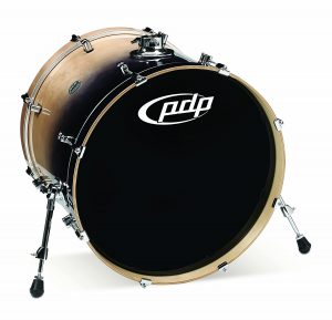 Pacific Drums Pdcb1822Kknc 18 X 22 Inches Bass Drum With Chrome Hardware Natural To Charcoal Fade