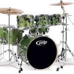 Pacific Drums by DW PDPs X7 Drum Set Lime Green Sparkle | Zero to Drum Pacific Drums By Dw Pdp'S X7 Drum Set Lime Green Sparkle