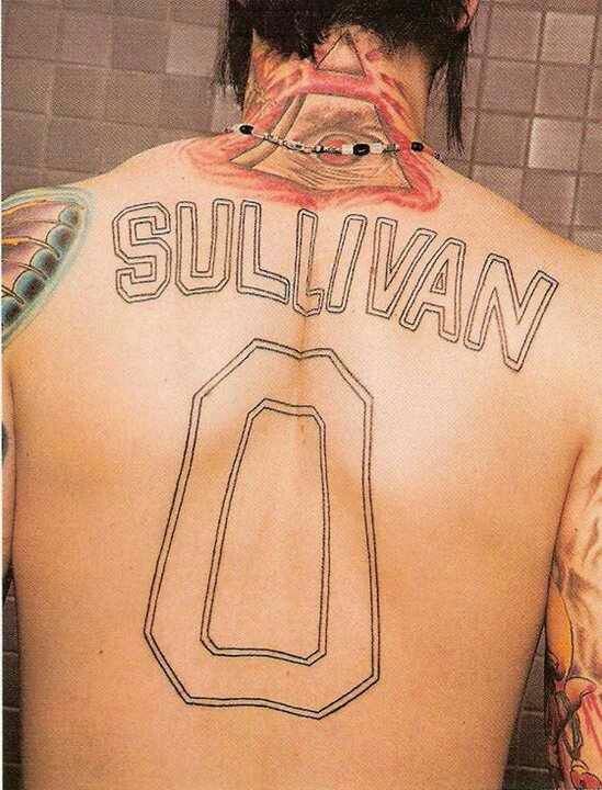 The Rev Sullivan Back Tattoo