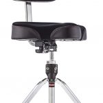 Gibraltar 9608MB Bike Seat Style Large Cordura Drum Throne with Backrest | Zero to Drum Gibraltar 9608Mb Bike Seat Style Large Cordura Drum Throne With Backrest
