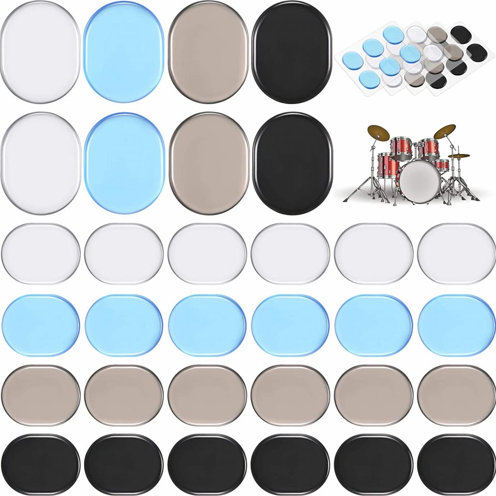 48 Pieces Drum Dampeners Gel Pads Silicone