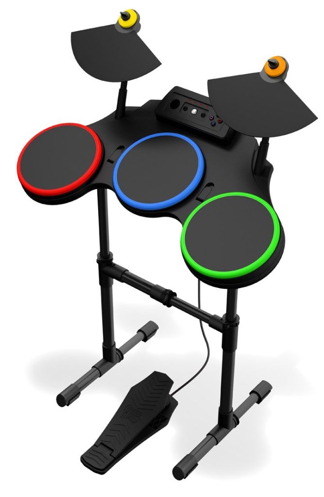 Activision Wireless Drum Kit Set For Guitar Hero World Tour - Band Hero
