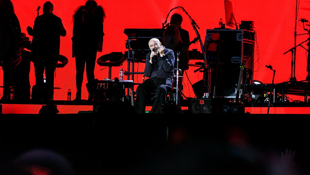 Phil Collins Performing In London
