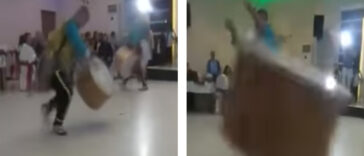 Drummer Throws Drum At Crowd Member Small